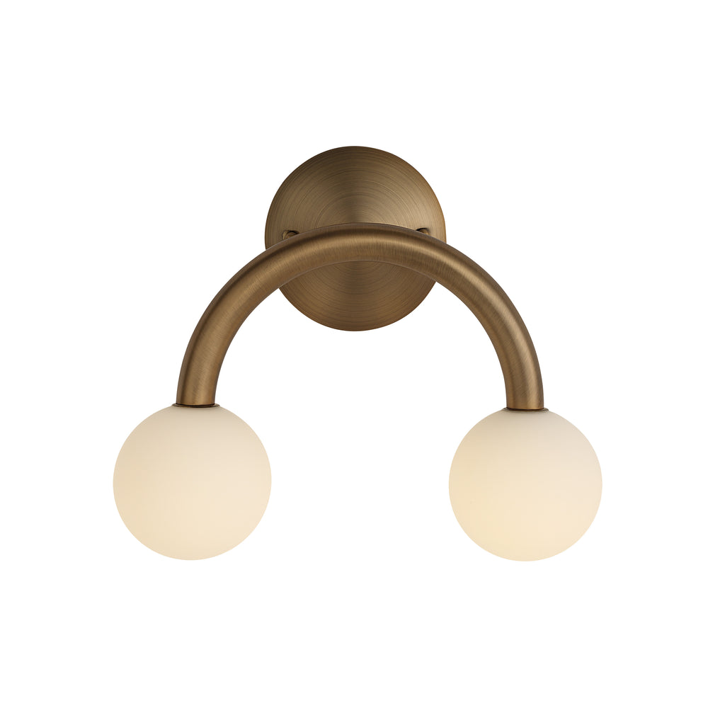 Santi 10.5" Height Wall Sconces, Dark Brushed Brass - Additional Image 2 - WS172