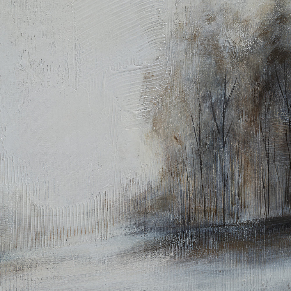 Country 60" Wide Canvas Art, White, Grey, Beige - Detail Image - OL2176