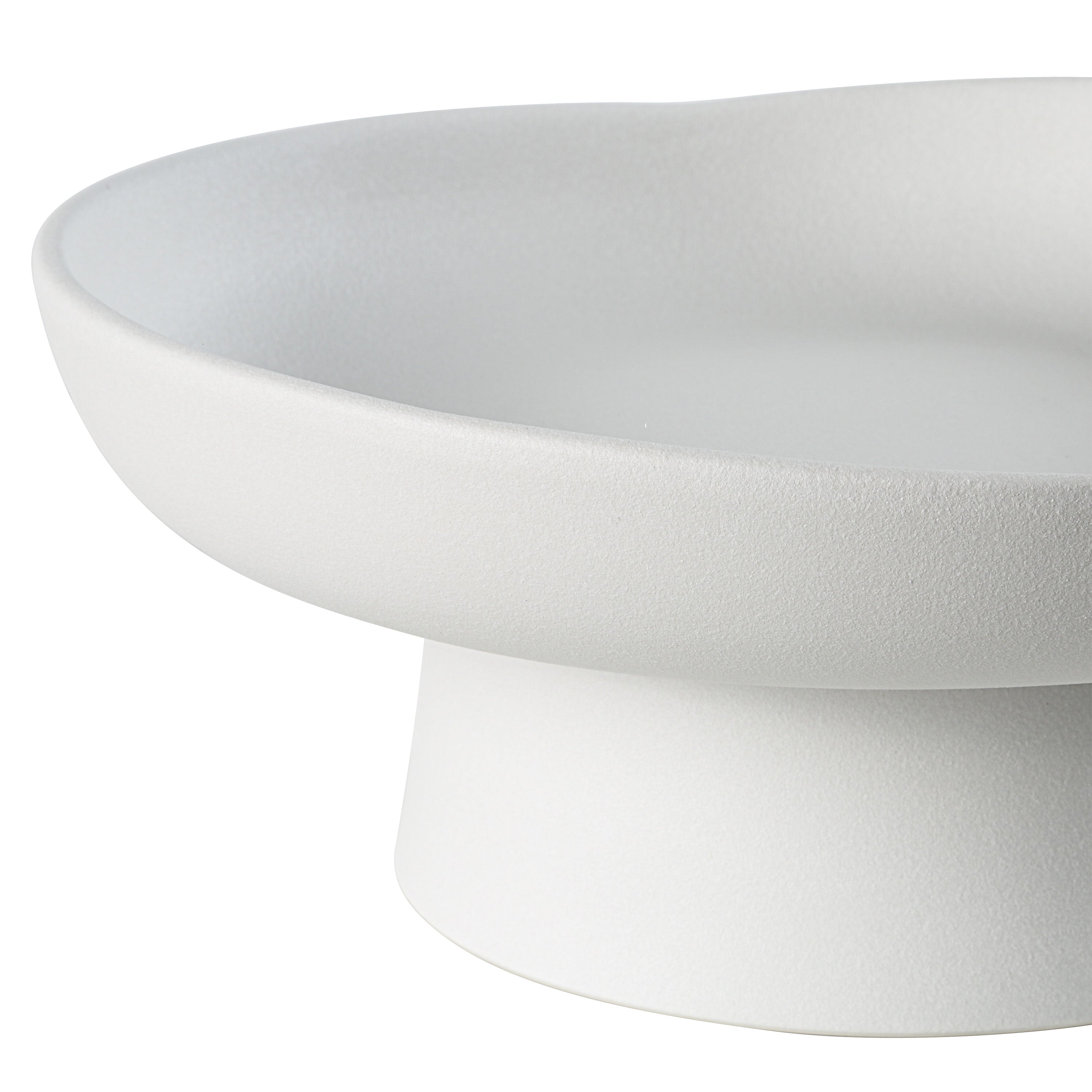 Malabo Indoor Porcelain Ceramic Bowl, Matte Off-White - Detail Image - VAS258