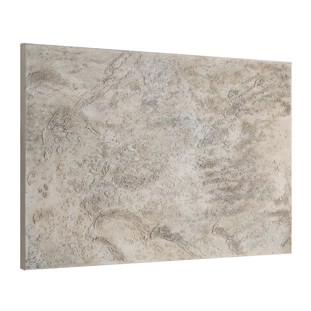 Mann 60" Wide Canvas Art, Beige - Angle Image - OL2158