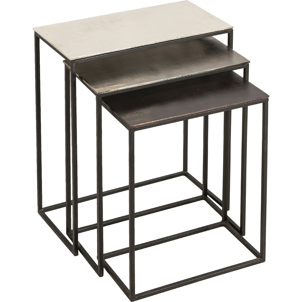 Manisa Indoor Aluminum Table, Black - Main Image - TA298