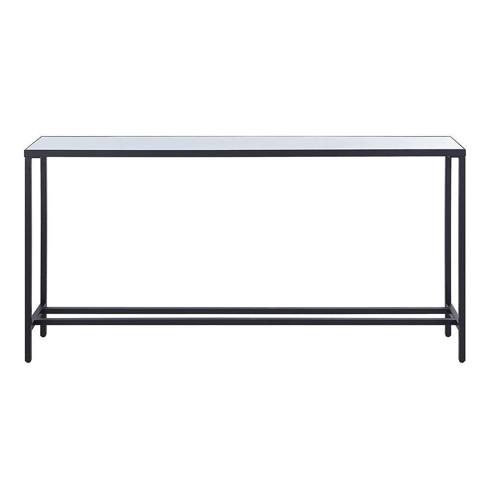 Bodin Indoor Iron Console Table, Matte Black - Main Image - TA476