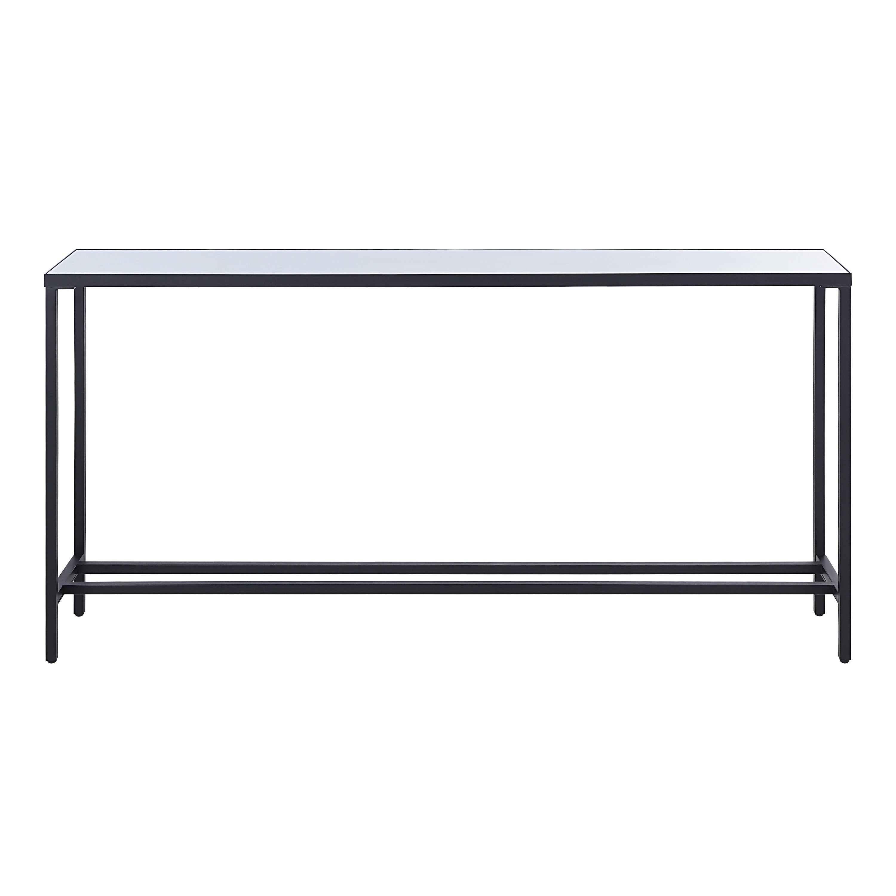 Bodin Indoor Iron Console Table, Matte Black - Main Image - TA476