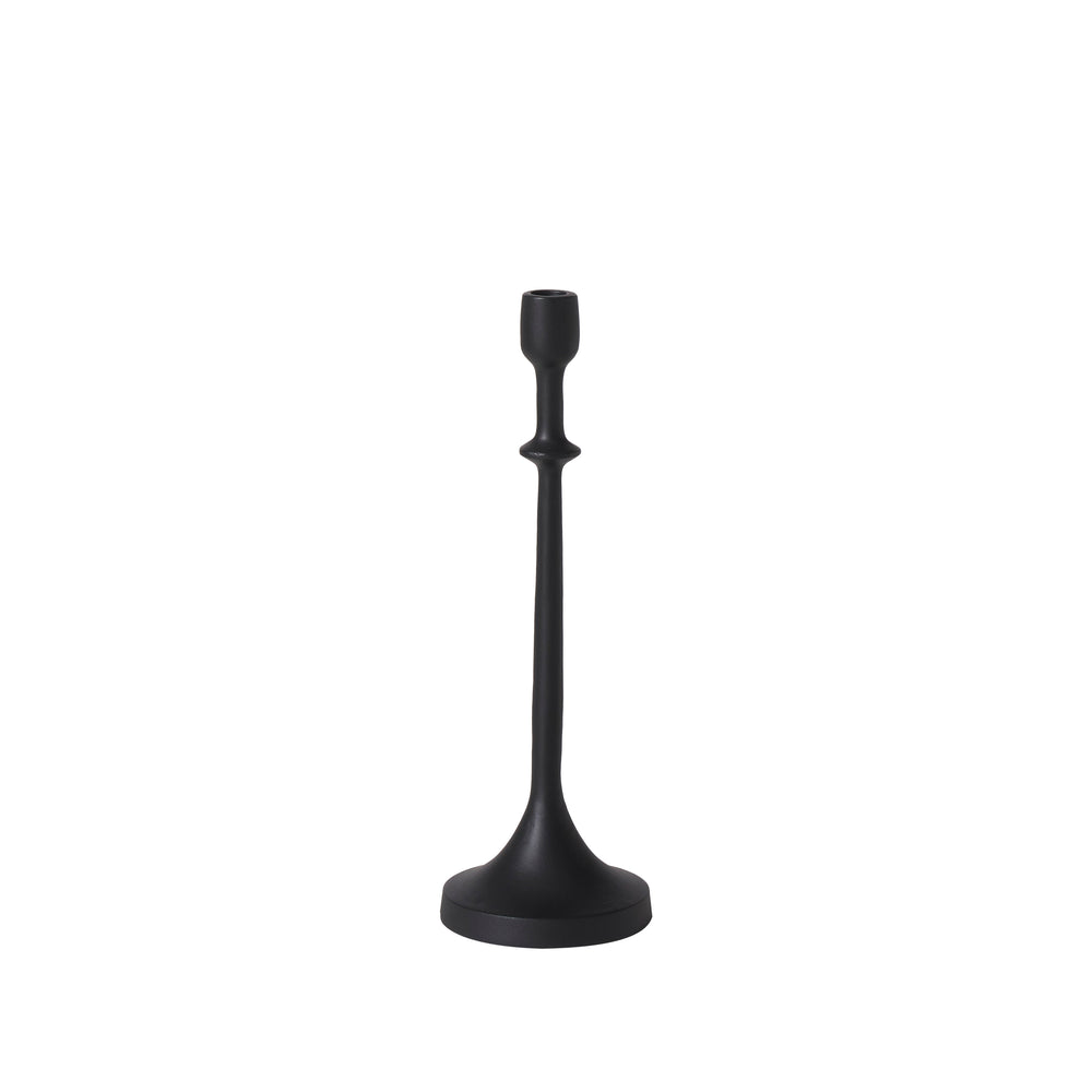 Albero Candle Holder, Matte Black - Angle Image - CAN187