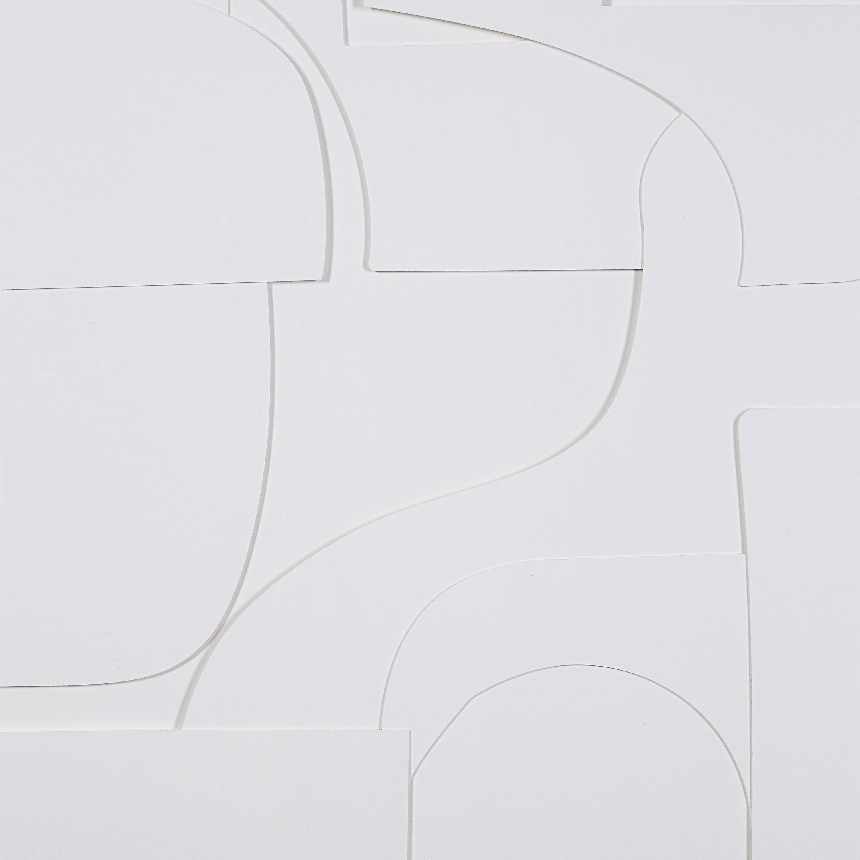 Stardust 48" Wide Wall Art, Matte White - Detail Image - W6773