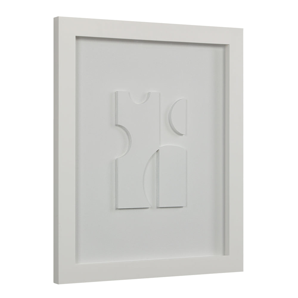 Ispra 19" Wide Wall Decor, Matte White - Additional Image 3 - W6760