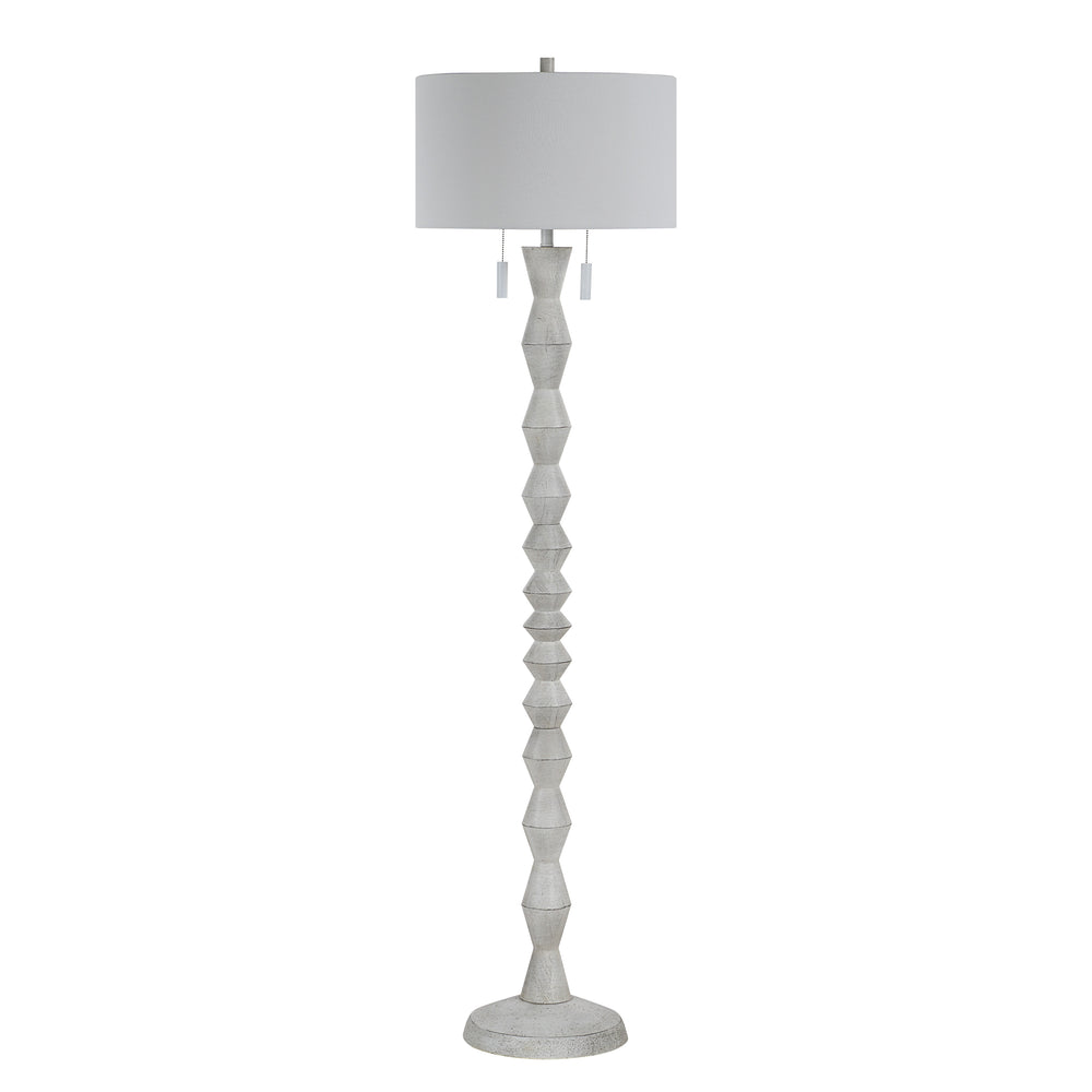 Sorriso 75.0" Height Floor Lamps, White Wood Texture - Main Image - LPF3193EV