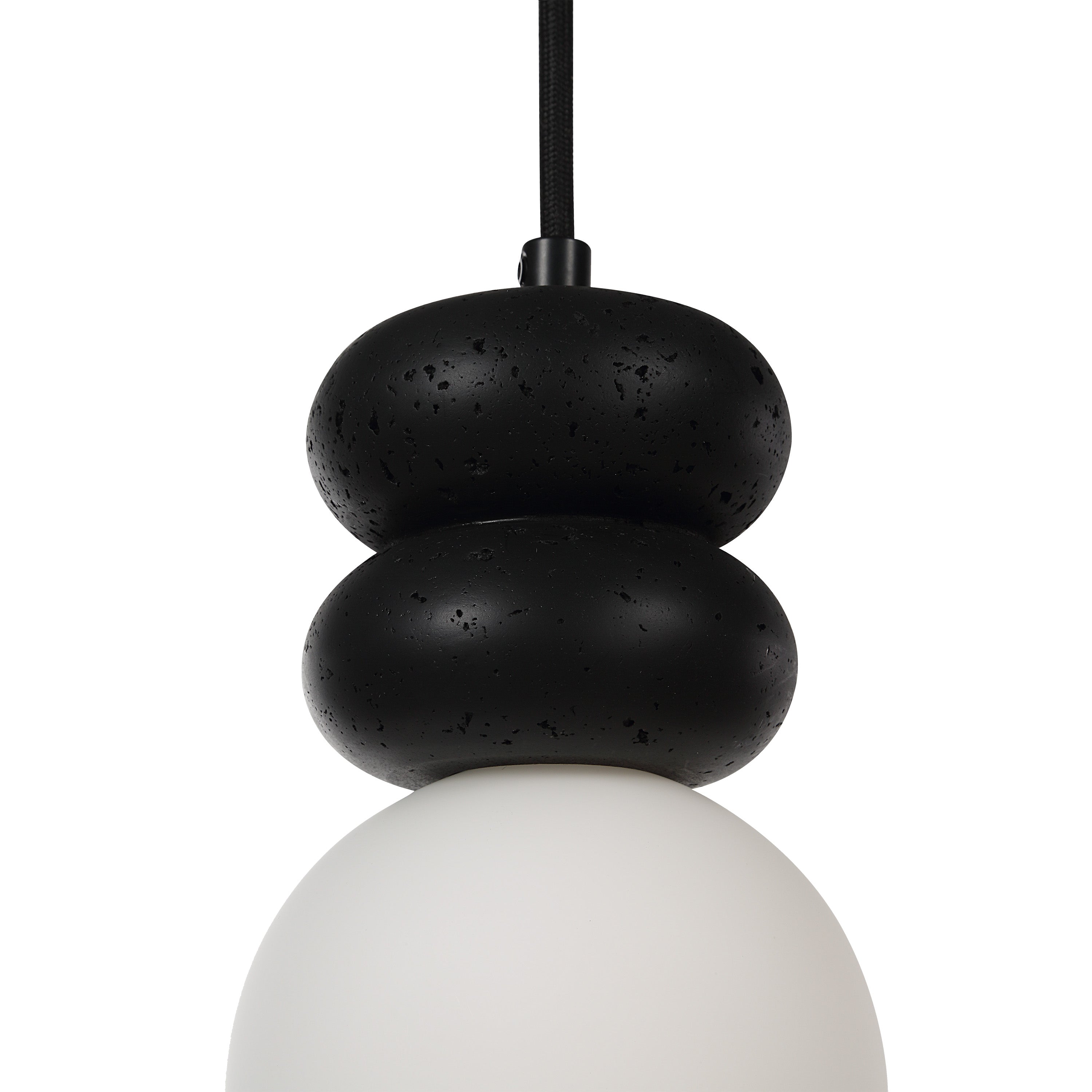 Solene 118" Height Ceiling Fixture, Matte Black - Detail Image - LPC4501