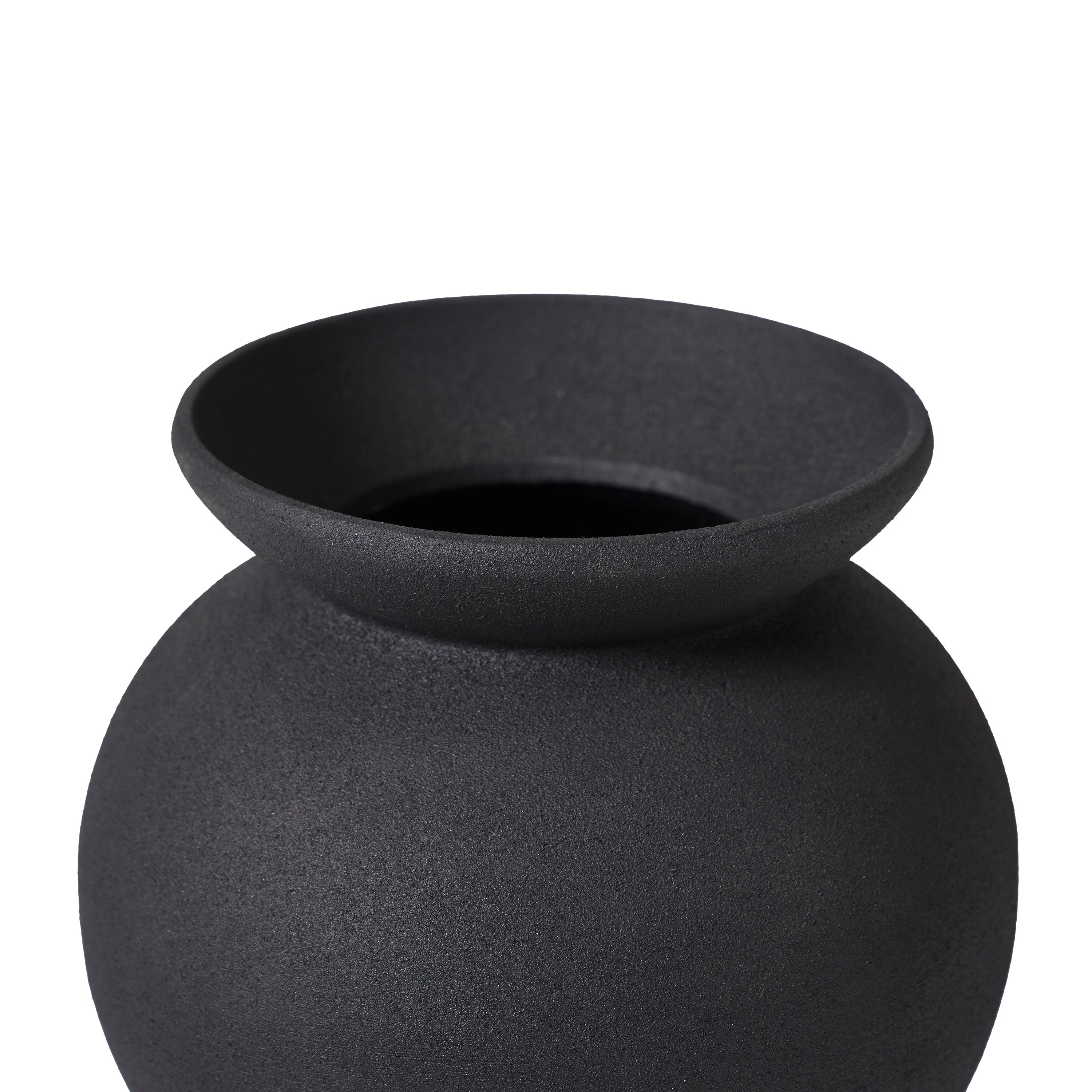 Cadiz Indoor Vase, Black - Detail Image - VAS296