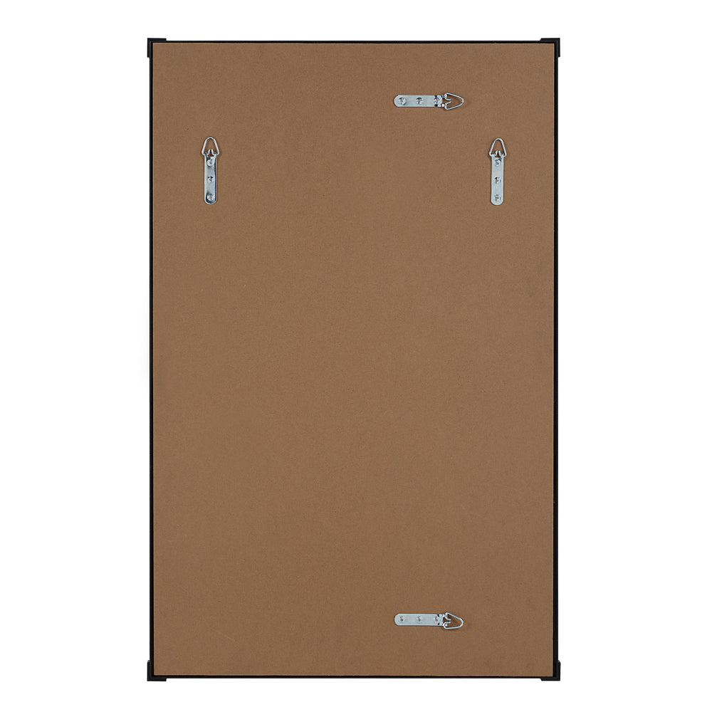 Kauri 35" H x 22" W Wall Mirror, Black - Backing Image - MT2739