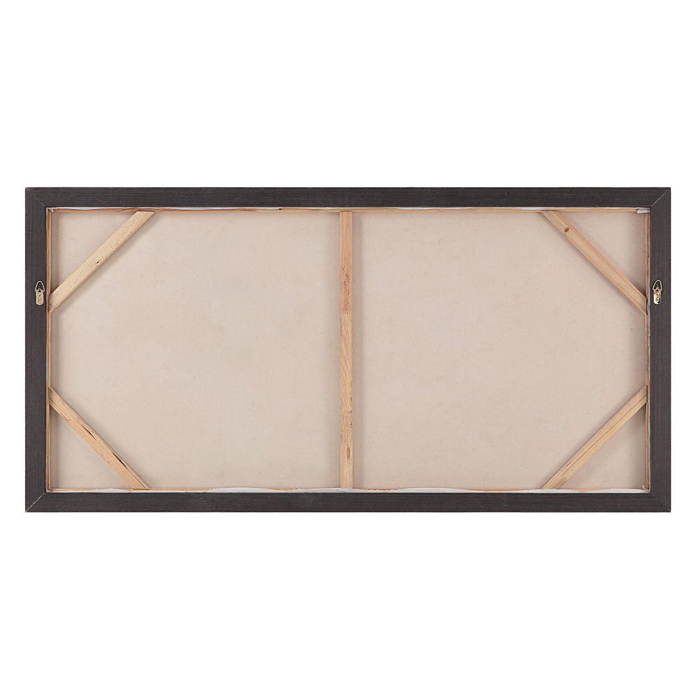 Shah 60" Wide Canvas Art with Wood Frame, Dark Grey - Backing Image - OL2162