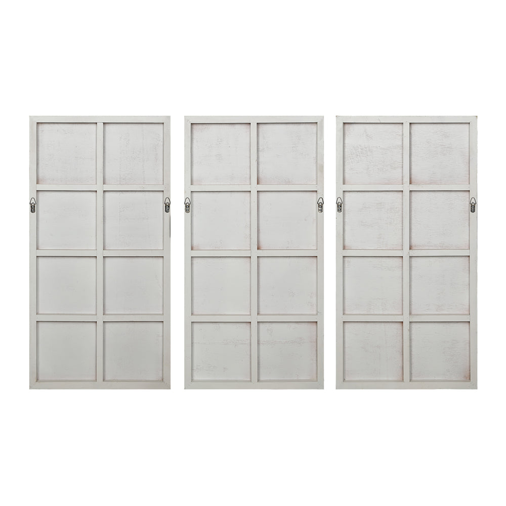 Beaudelaire 20" Wide Wall Decor, Matte White - Backing Image - W6748