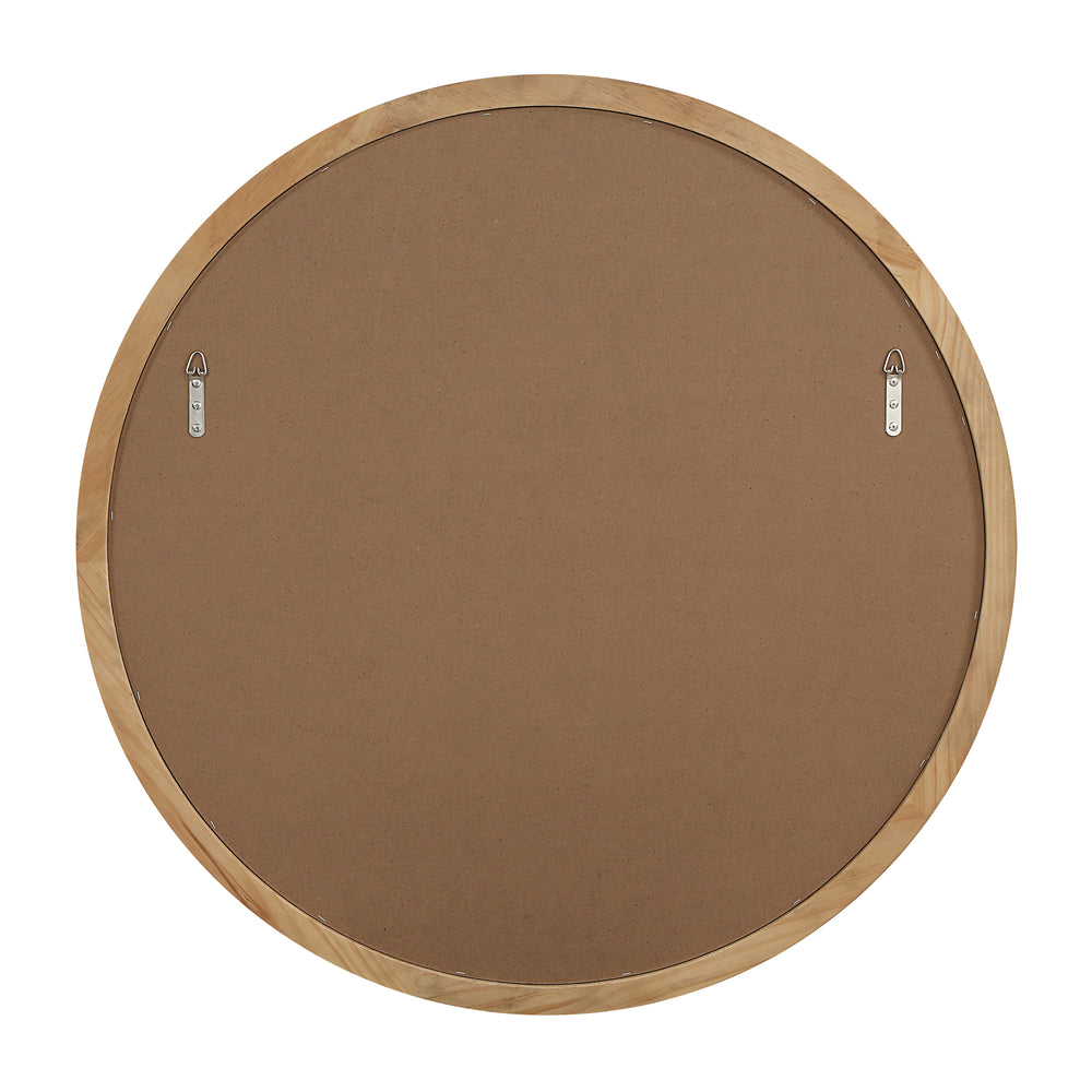 Noto 40" H x 40" W Wall Mirror, Brown - Backing Image - MT2707