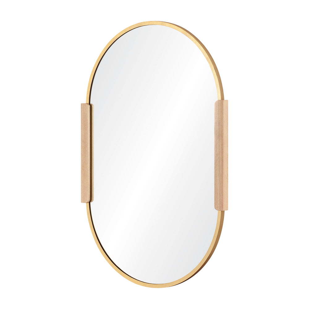 Kerianne 41" Tall Oval Wall Mirror, Yellow - Angle Image - MT2556