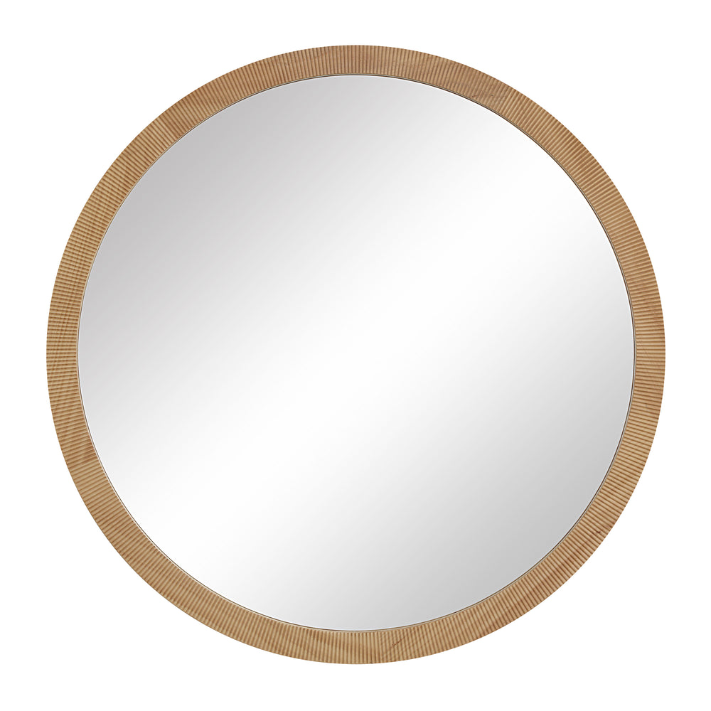 Noto 40" H x 40" W Wall Mirror, Brown - Main Image - MT2707