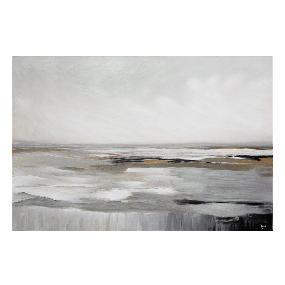 Arnar 40" H x 60" W Canvas Art, Grey - Main Image - OL2189