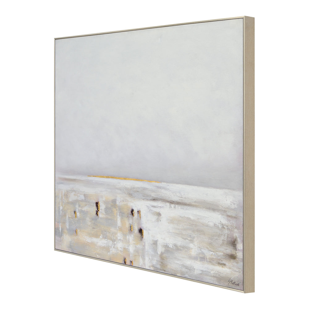 Lynx 50" Wide Canvas Art, Grey - Angle Image - OL2106