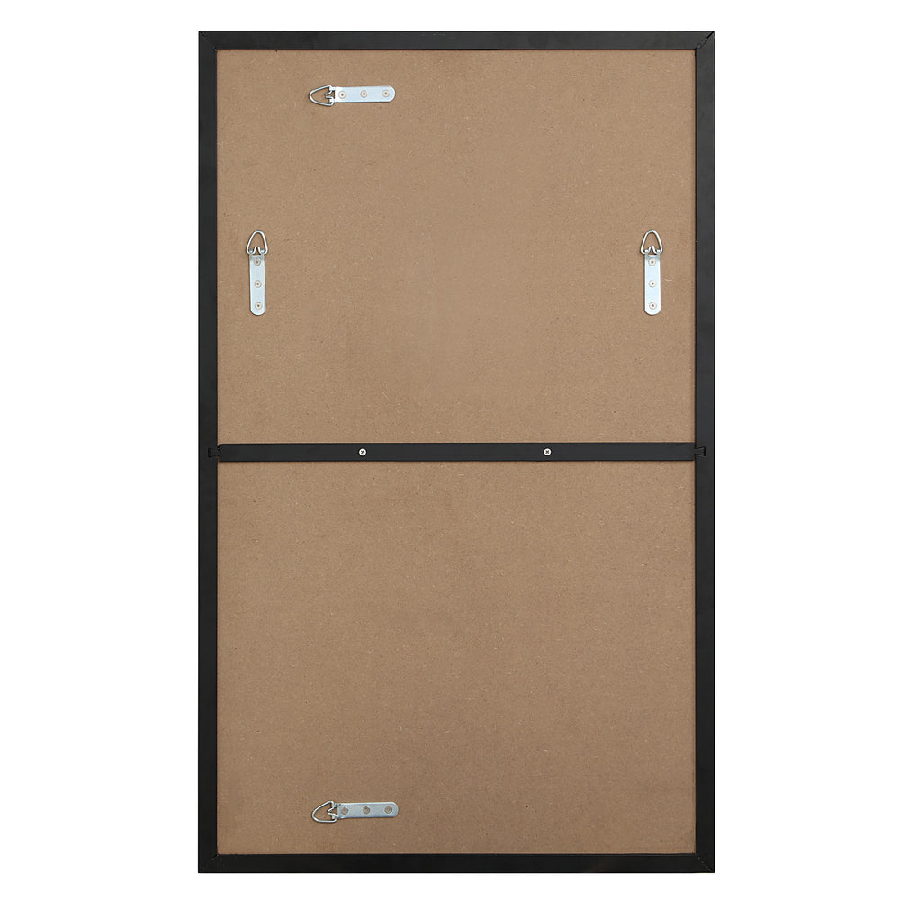Loutro 36" H x 22" W Wall Mirror, Black - Backing Image - MT2699