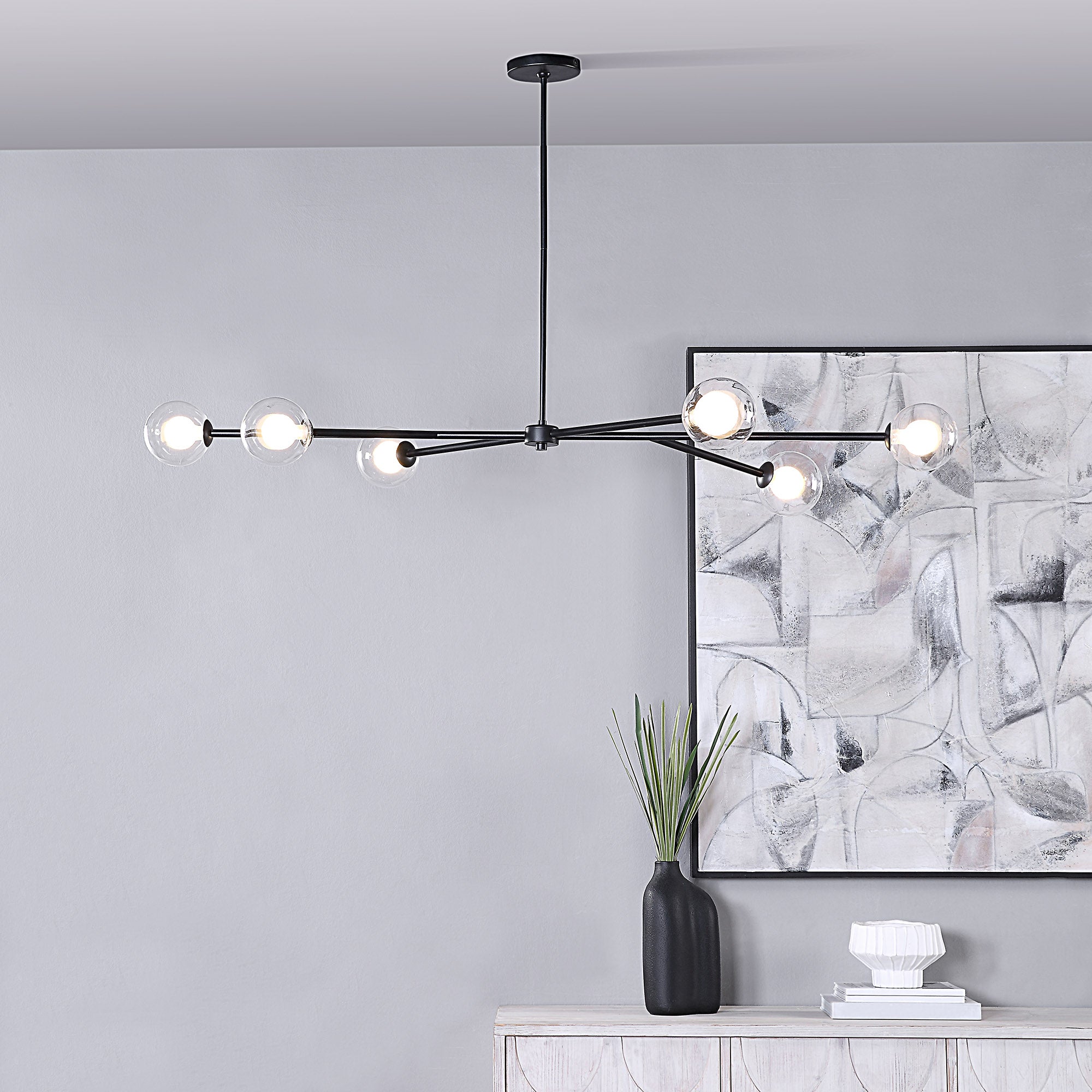 Endah 4.75" Length Ceiling Fixture, Matte Black - Lifestyle Image - LPC4442