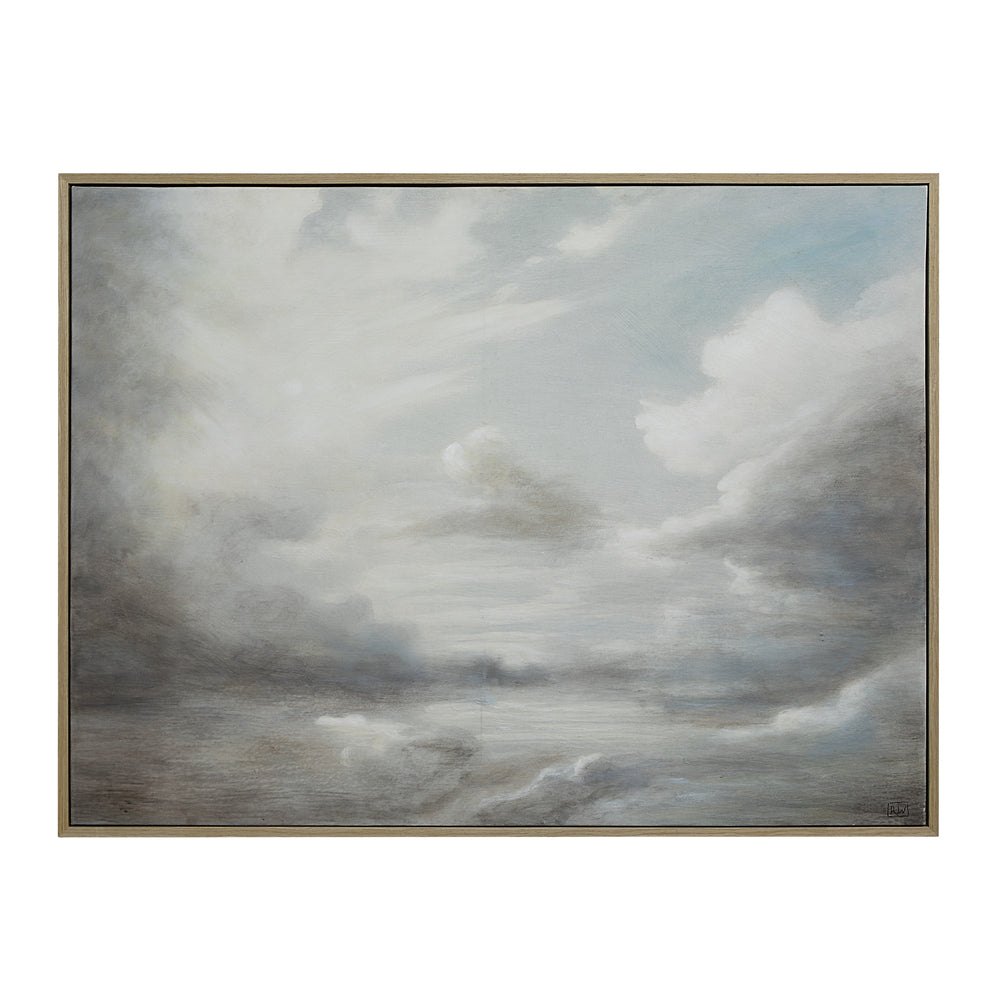 Anse 36" H x 48" W Canvas Art, White - Main Image - OL2194