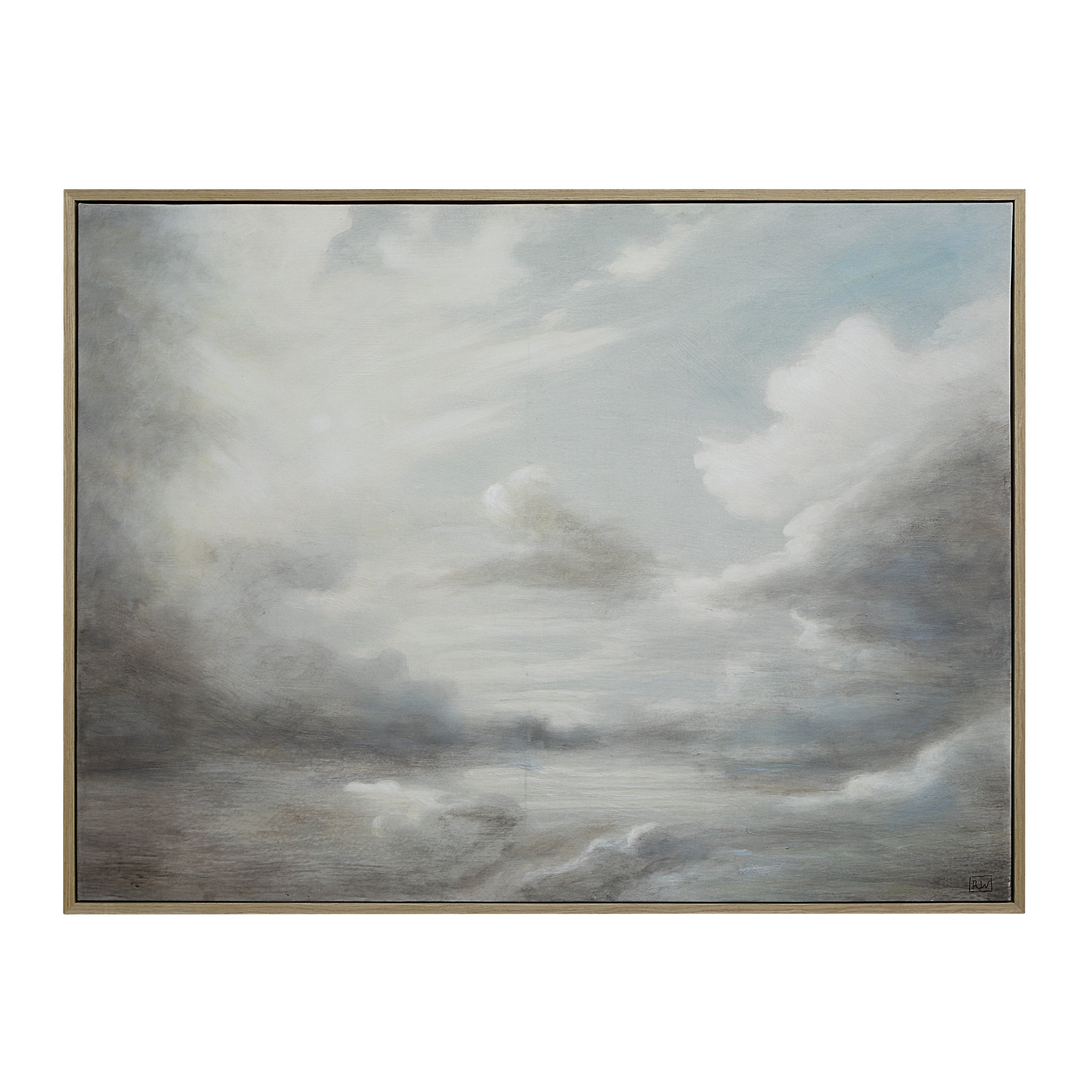 Anse 36" H x 48" W Canvas Art, White - Main Image - OL2194