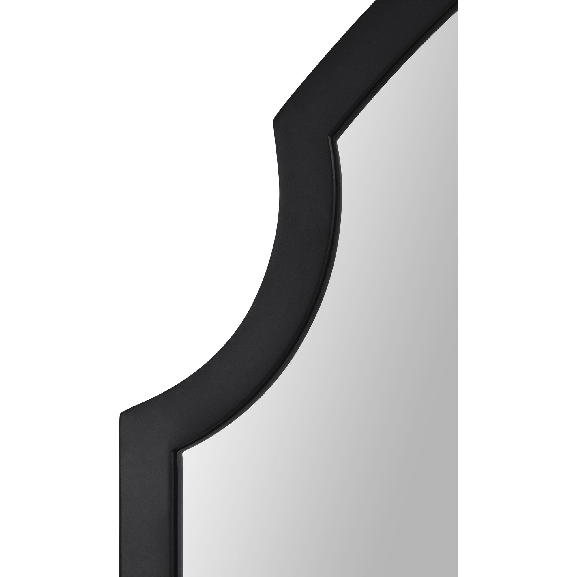 Asmara 36" Tall Irregular Wall Mirror, Black - Detail Image - MT2542