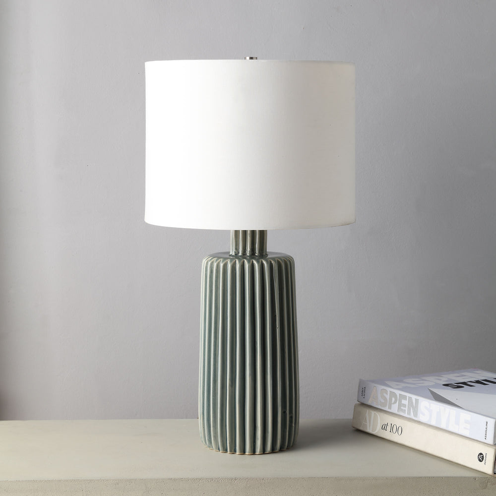 Roza 24.5" Length Table Lamp, Olive - Lifestyle Image - LPT1228