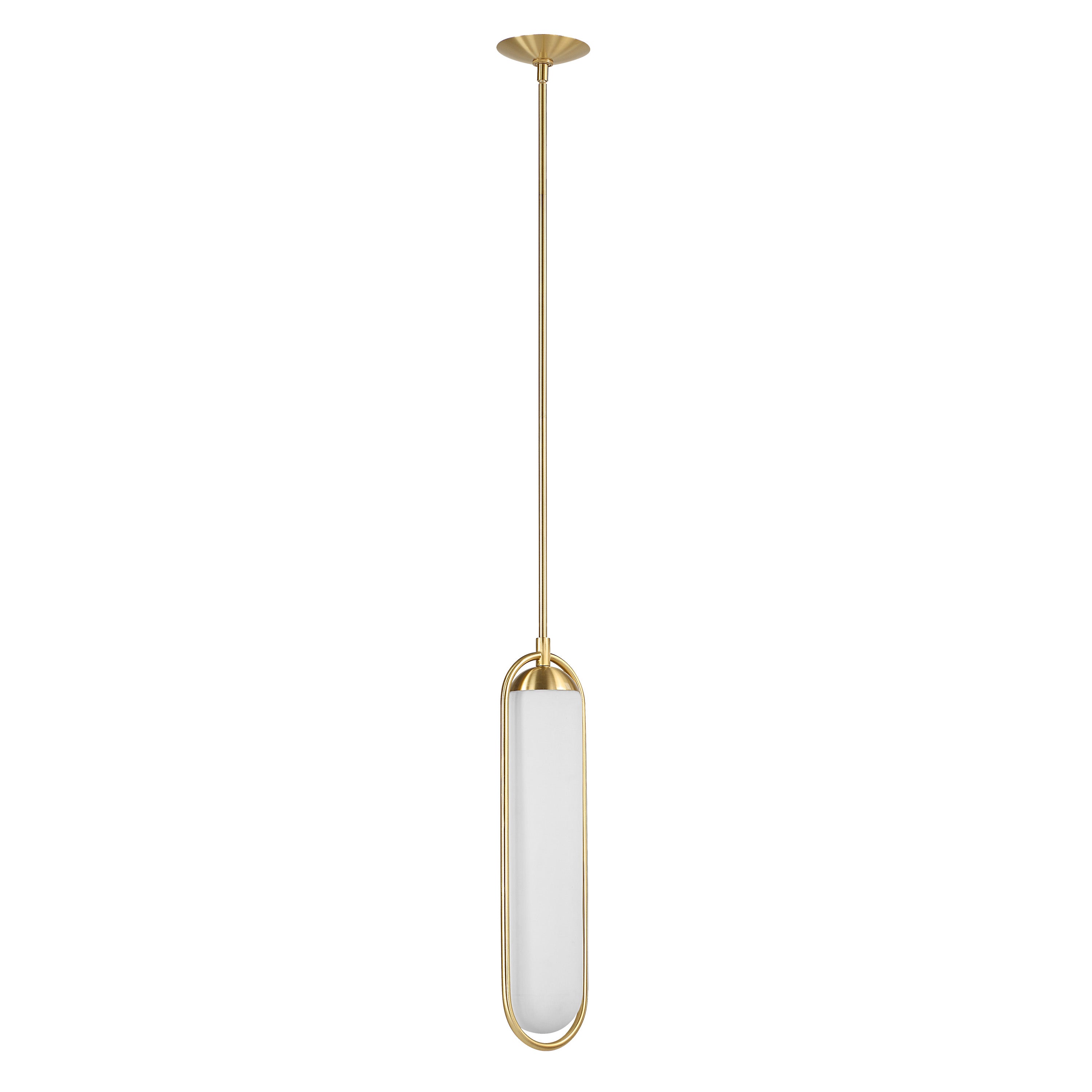Thurles 83.5" Height Ceiling Fixture, Milk White - Angle Image - LPC4489