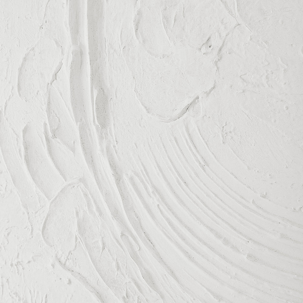 Luz 50" Wide Canvas Art with Wood Frame, Cream - Detail Image - OL2163