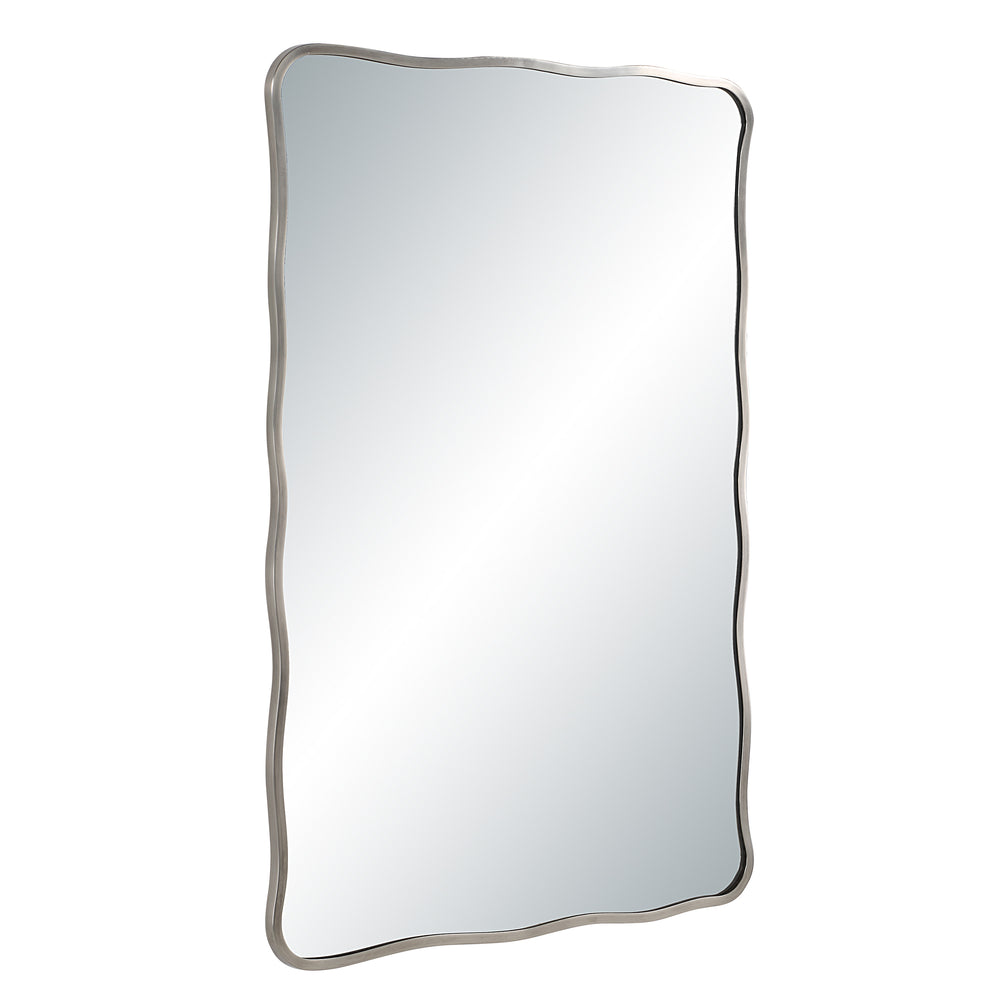 Balsa 36" H x 24" W Wall Mirror, Silver - Angle Image - MT2736