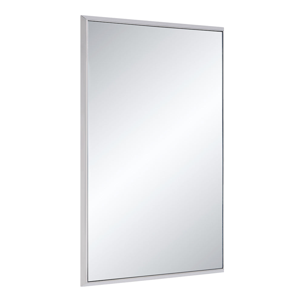 Dapia 36" H x 24" W Wall Mirror, Grey - Angle Image - MT2684