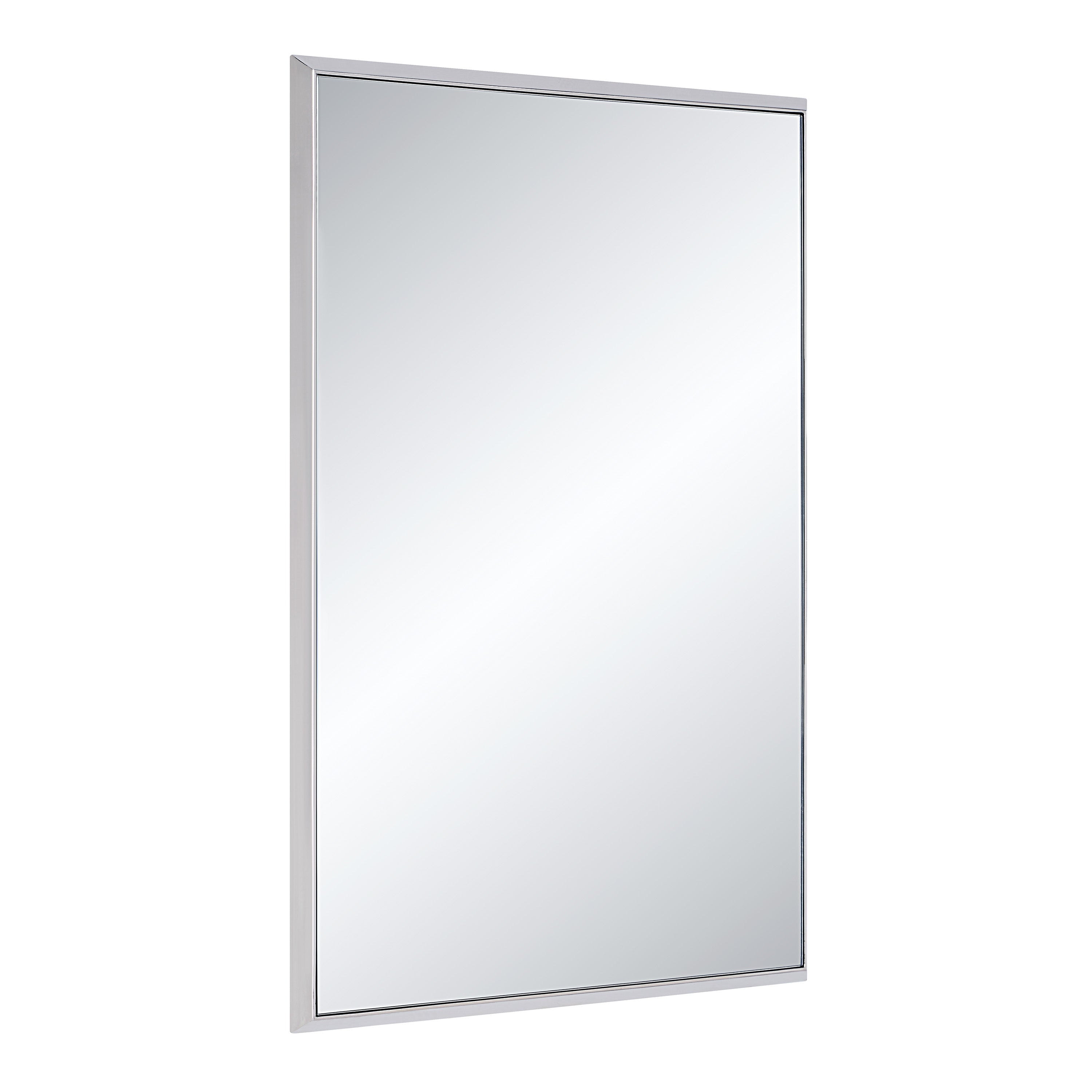 Dapia 36" H x 24" W Wall Mirror, Grey - Angle Image - MT2684