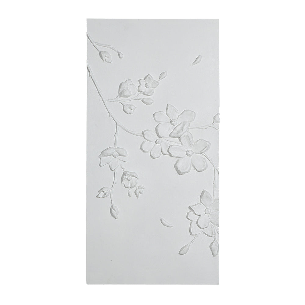 Beaudelaire 20" Wide Wall Decor, Matte White - Additional Image 2 - W6748