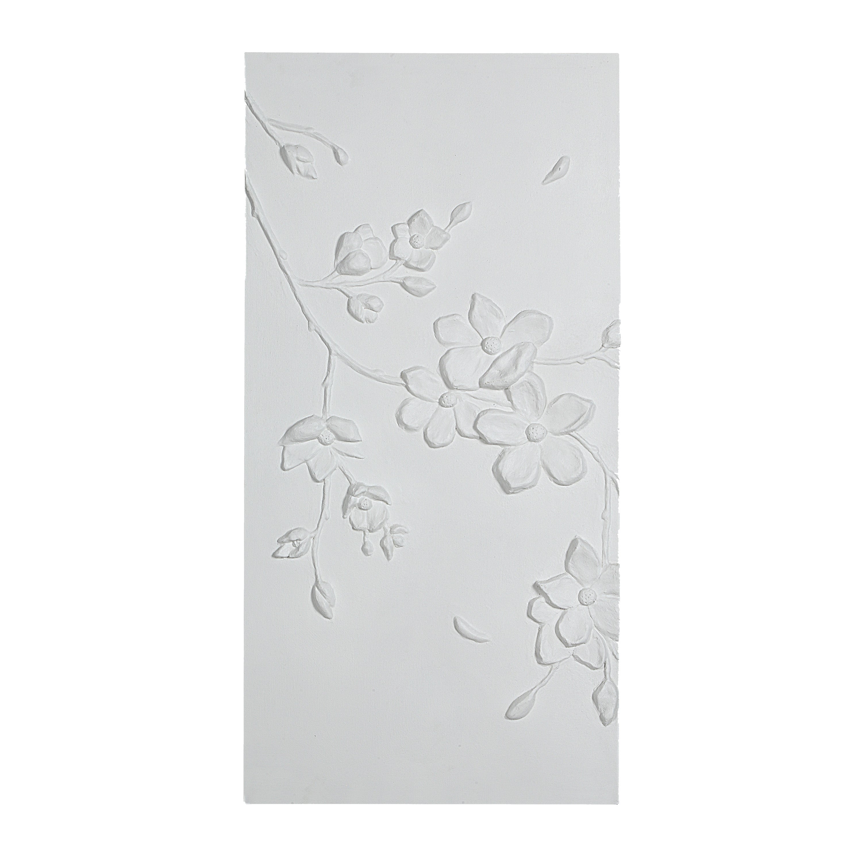 Beaudelaire 20" Wide Wall Decor, Matte White - Additional Image 2 - W6748