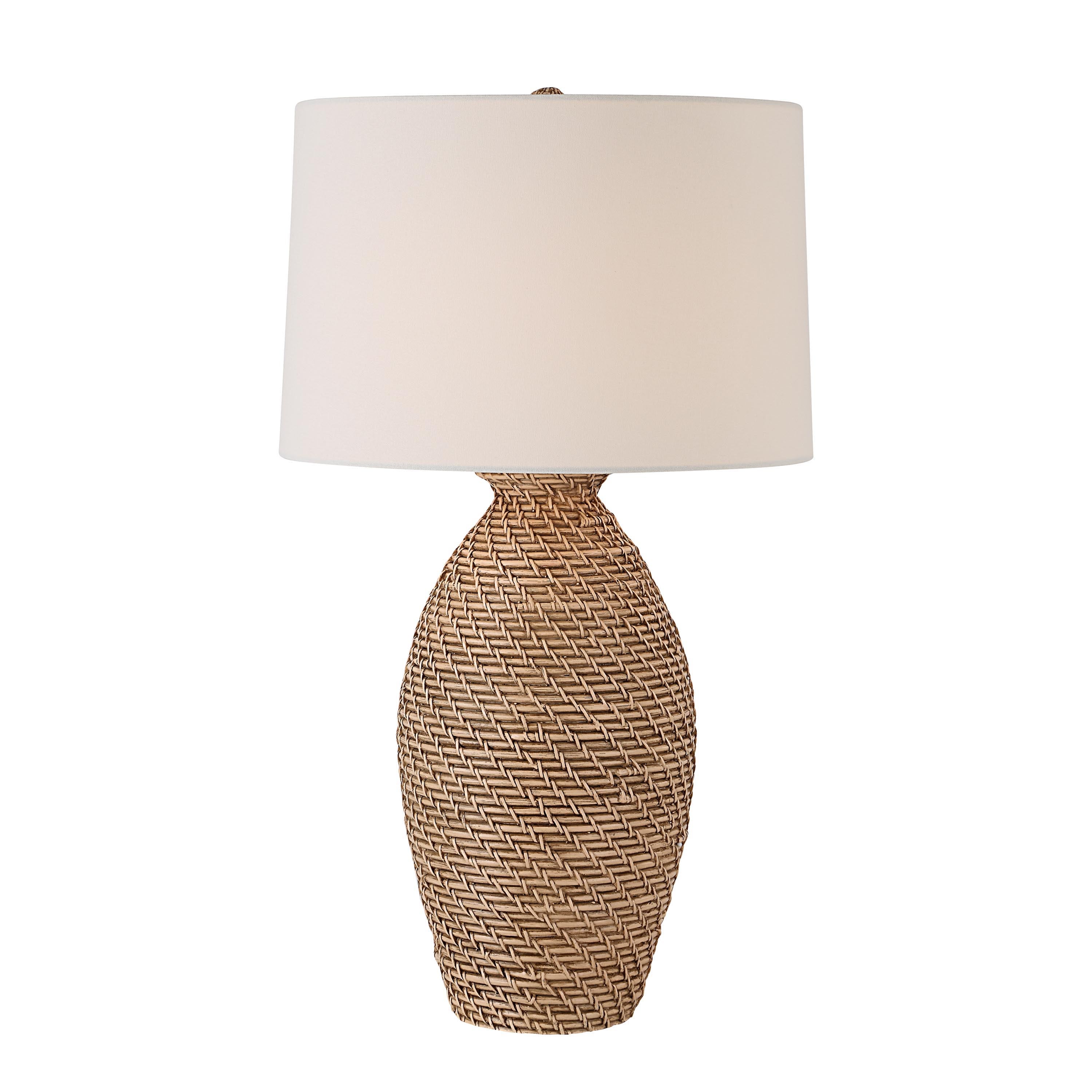 Santal 30" Height Table Lamp, Brown - Angle Image - LPT1352