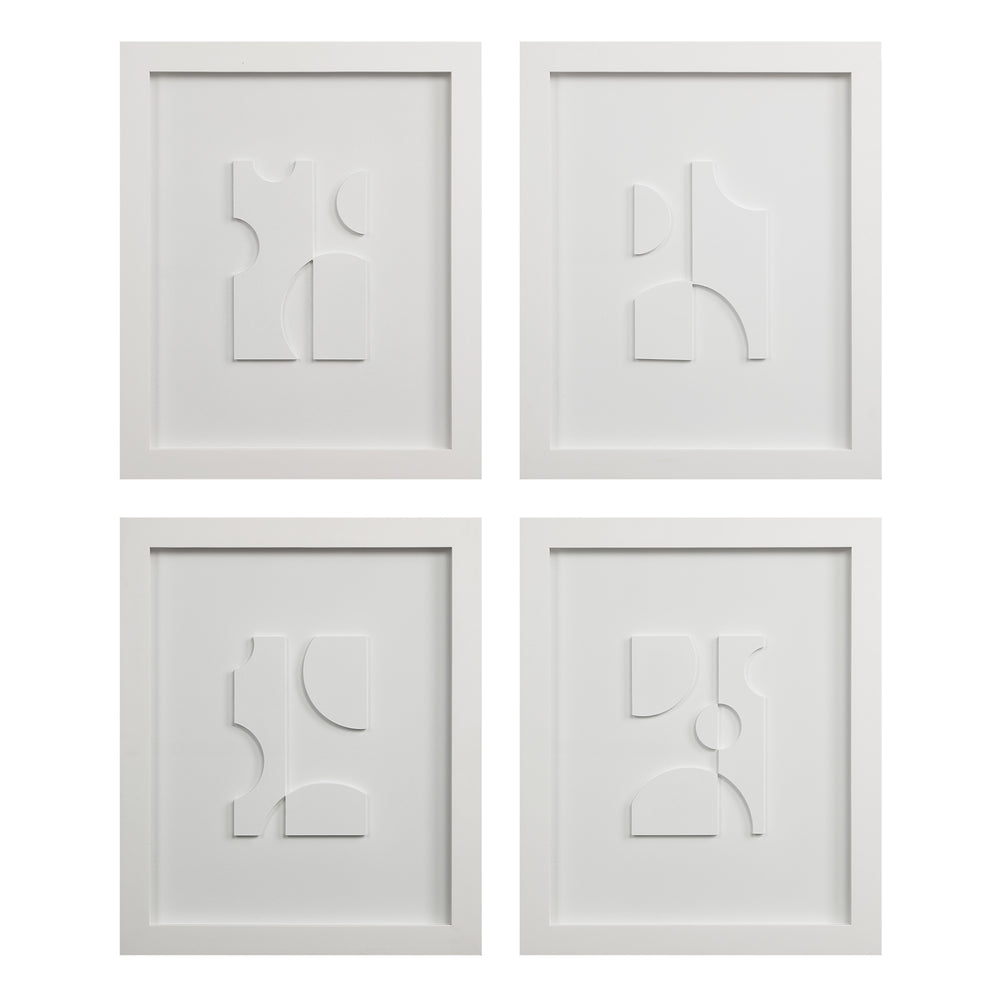 Ispra 19" Wide Wall Decor, Matte White - Main Image - W6760