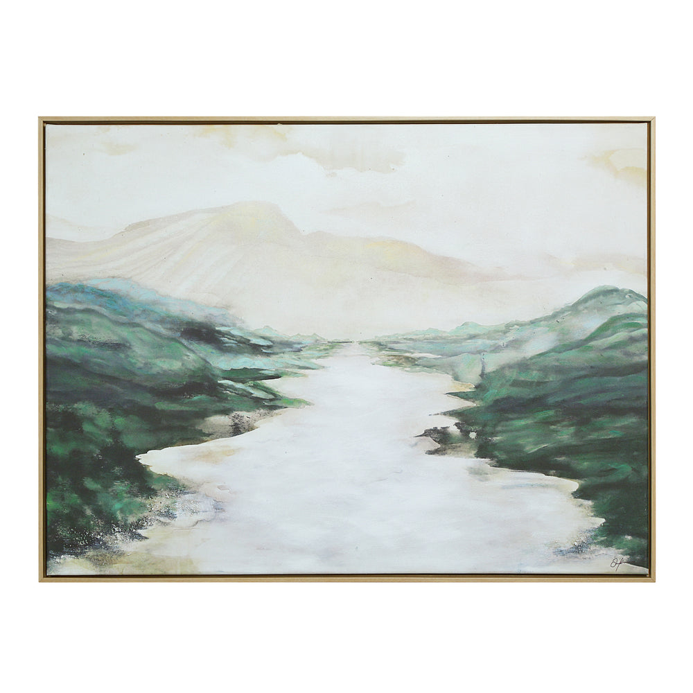 Molto 30" H x 40" W Canvas Art, Green - Main Image - OL2198