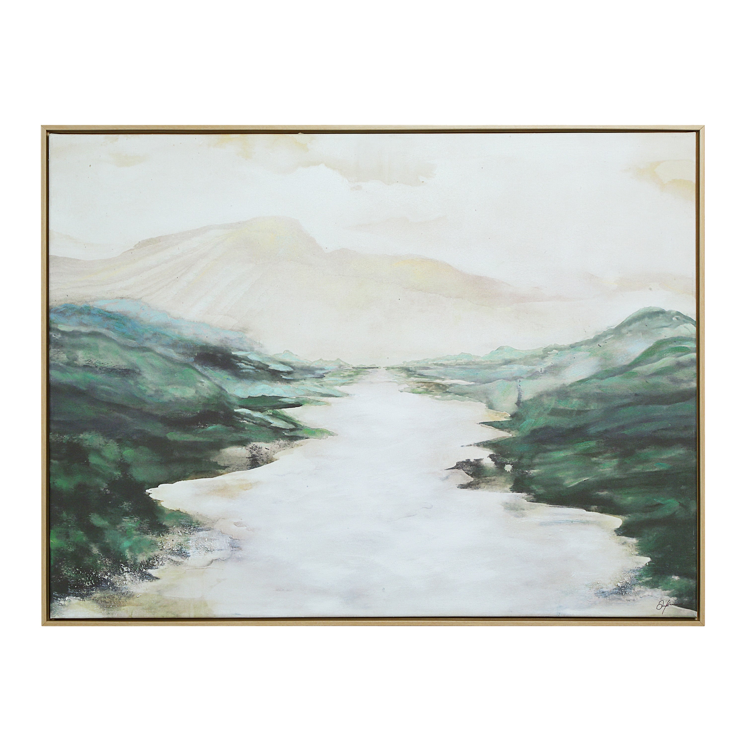 Molto 30" H x 40" W Canvas Art, Green - Main Image - OL2198