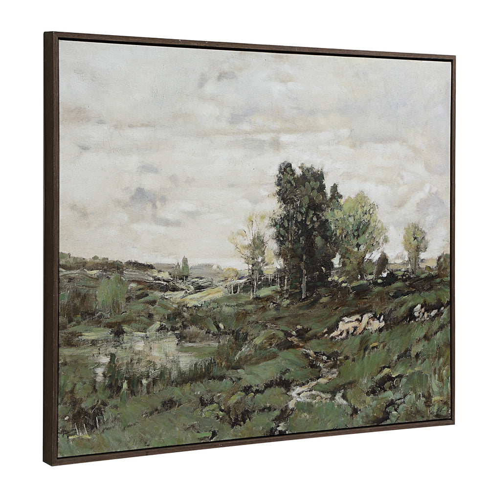 Nature 40" H x 50" W Canvas Art, Green - Angle Image - OL2196