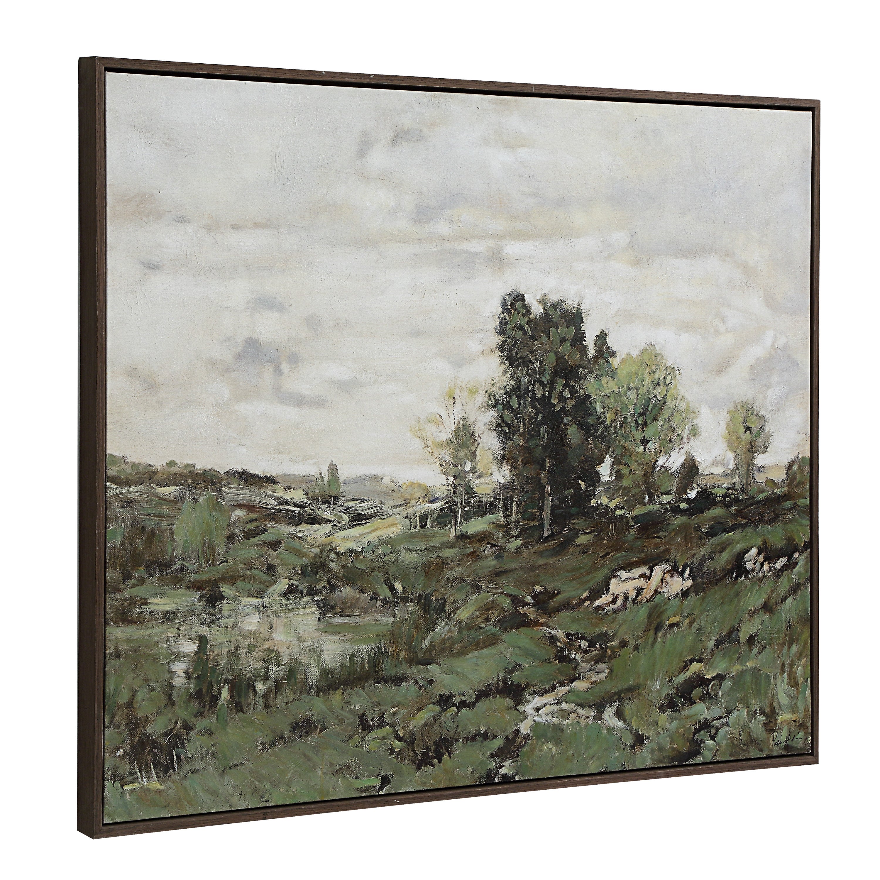 Nature 40" H x 50" W Canvas Art, Green - Angle Image - OL2196