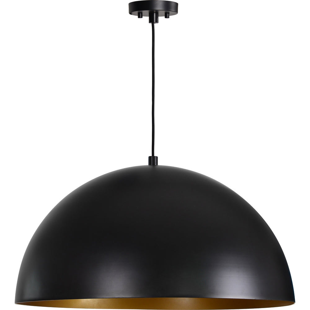 Sina 13.5" Length Ceiling Fixture, Matte Black and Gold - Main Image - LPC4429