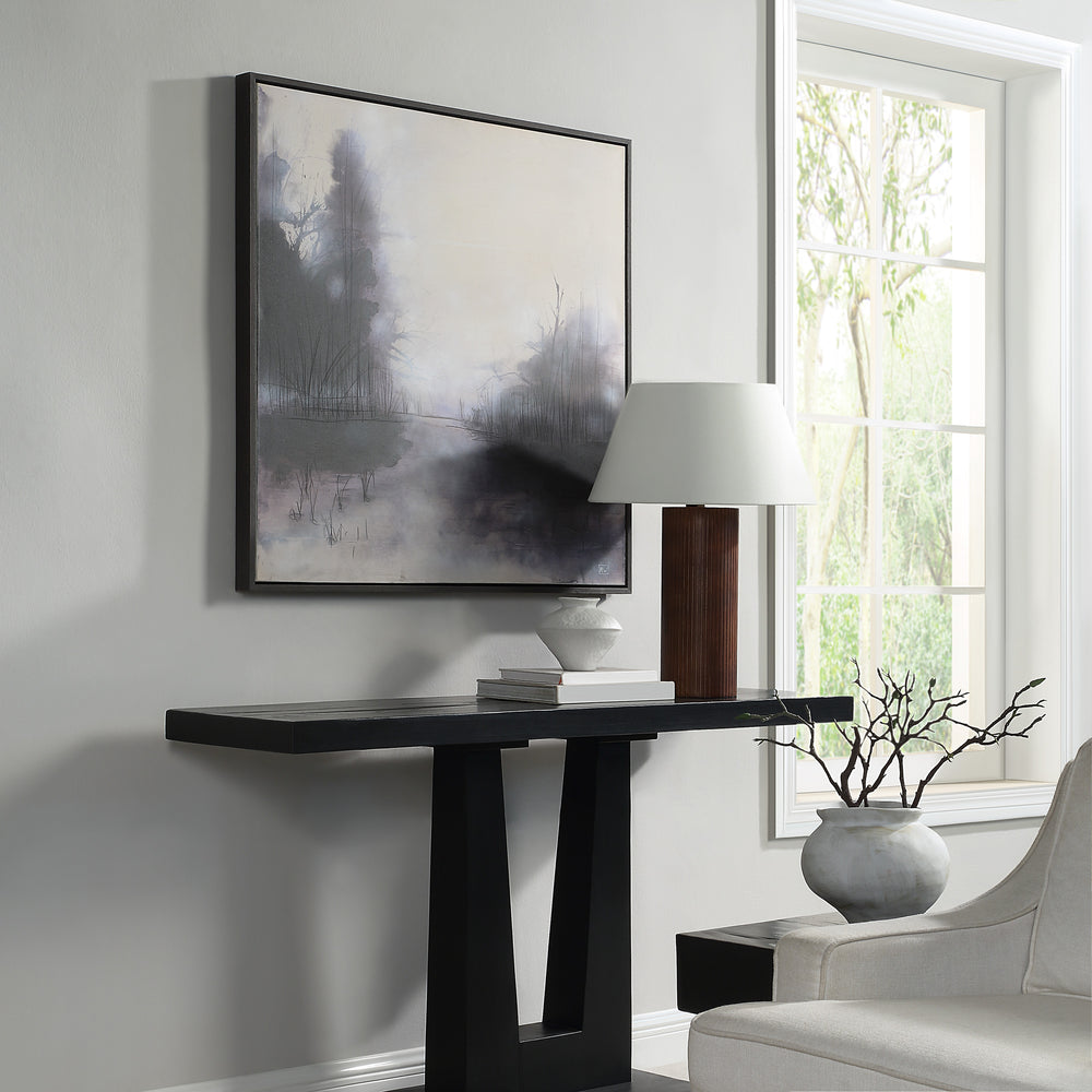 Spencer 40" H x 40" W Canvas Art, White - Lifestyle Image - OL2178